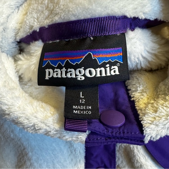 Patagonia girls synchilla winter warm thermal fleece pullover - Picture 4 of 8